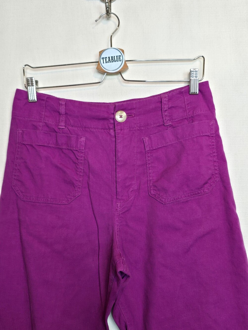 Maeve Colette European Linen Stretch High-Rise Wide-Leg Pants 8p - Picture 8 of 13